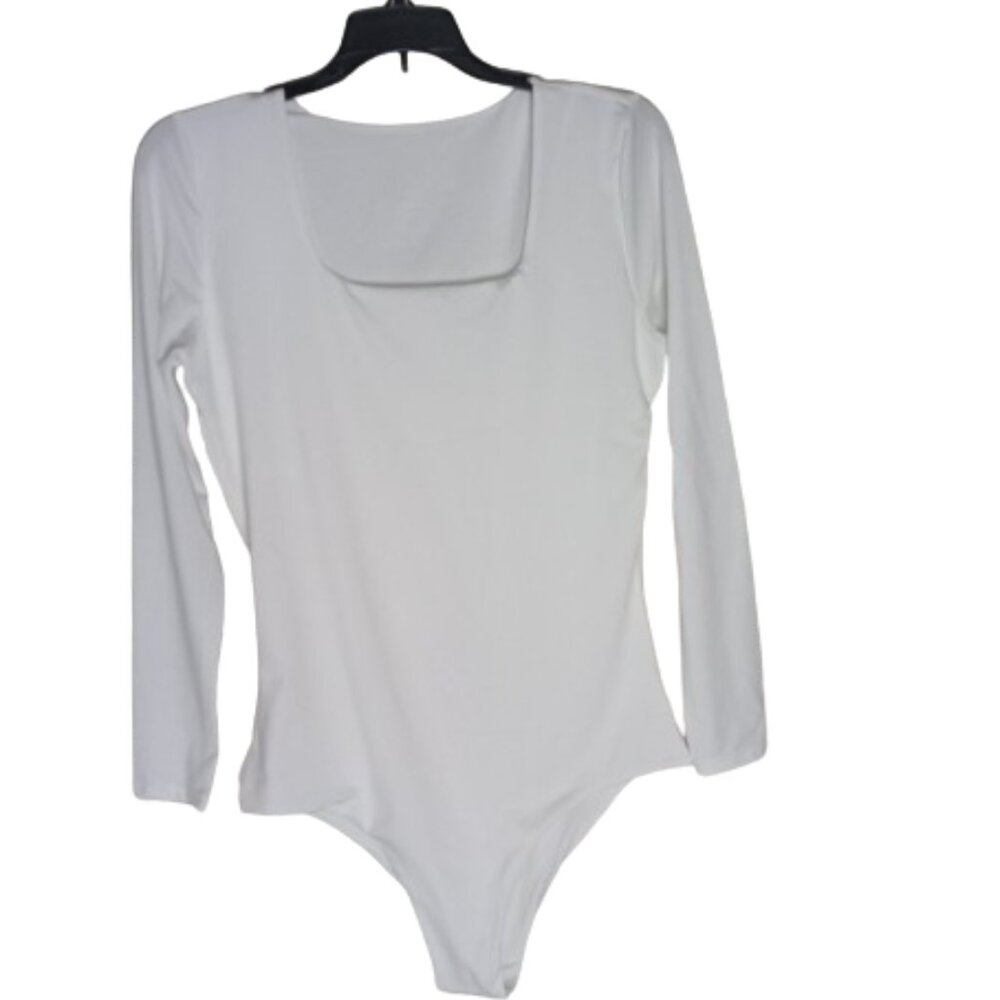 Iyasen Women's Long Sleeve Square Neck Bodysuit Size XL
